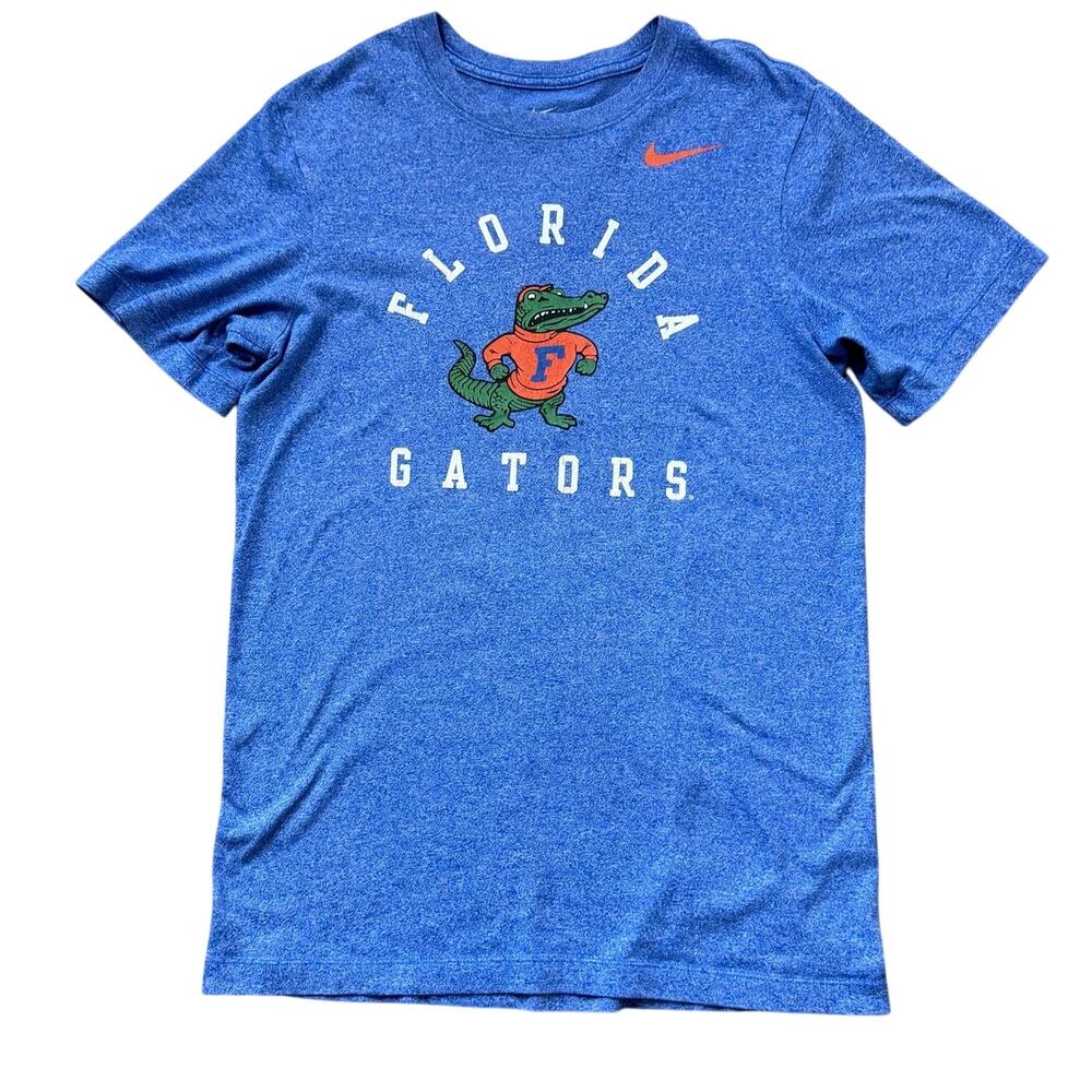 Florida Gators Nike T-Shirt Men's Small Blue Heather Short Sleeve NCAA Graphic